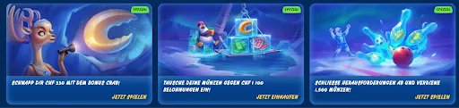 SGCasino Spezial: Bonus-Crab-Aktion mit Reh und Mondmotiv SGCasino Bonus-Crab-Aktion mit Reh, das durch ein Teleskop den Mond betrachtet